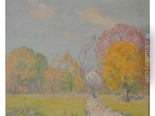 Spring Landscape Oil Painting - Clark S. Marshall