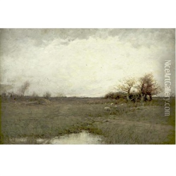 Autumn Landscape Oil Painting - Dubois Fenelon Hasbrouck