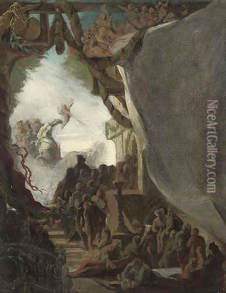 Allegorical scene Oil Painting - Nicholas Gysis