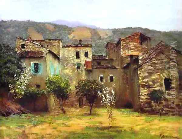 In the Vicinity of Bordiguera in the North of Italy 1890 Oil Painting - Isaak Ilyich Levitan
