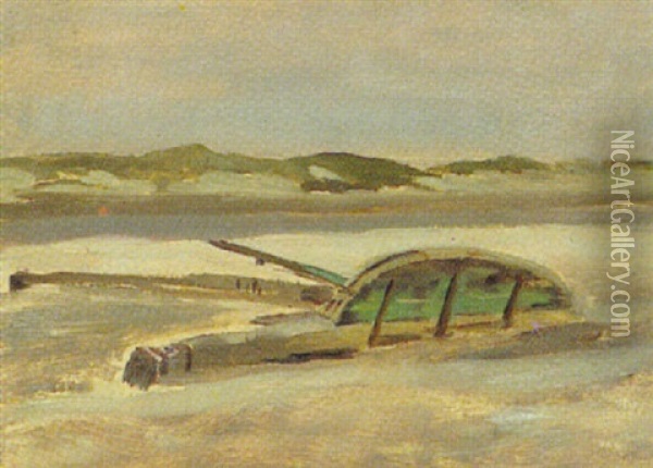 Strandgut - Nordsee Oil Painting - Heinrich Petersen-Flensburg