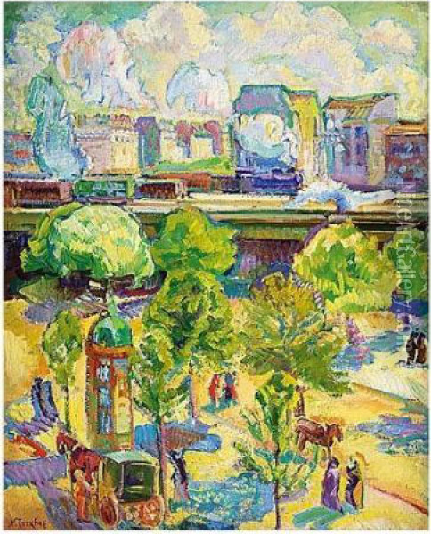 The Sunny Boulevard, C.1905 Oil Painting - Nikolai Aleksandrovich Tarkhov