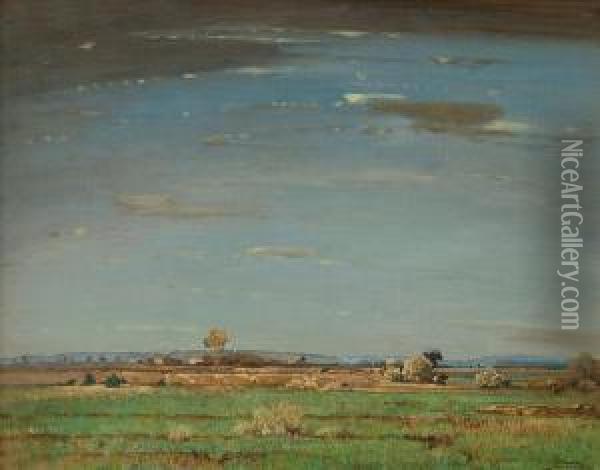 Weite Moorlandschaft Oil Painting - Toni, Anton Von Stadler