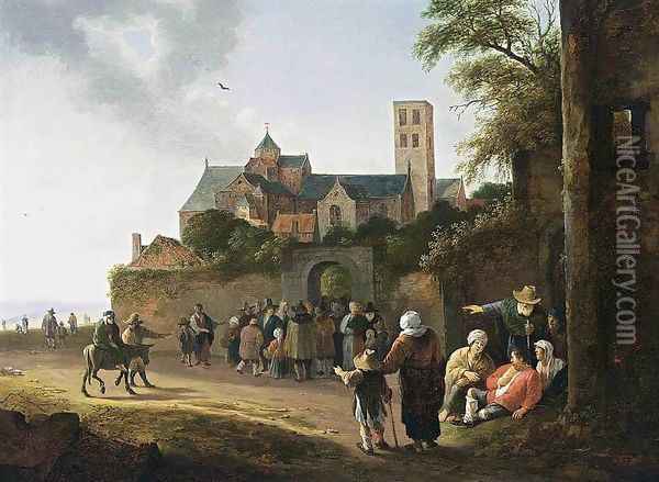 The Mariakerk in Utrecht Oil Painting - Pieter de Bloot