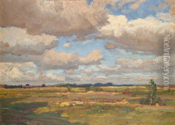 Fruher Tag In Der Heide Oil Painting - Wilhelm Feldmann