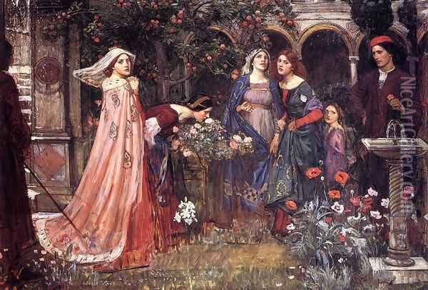The Enchanted Garden 1916 Oil Painting - John William Waterhouse