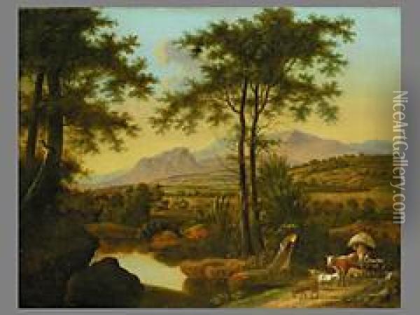 Sudliche Landschaft Oil Painting - Willem de Heusch