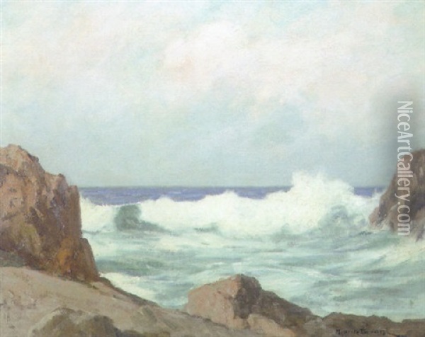 Breaking Wave Oil Painting - Maurice Braun