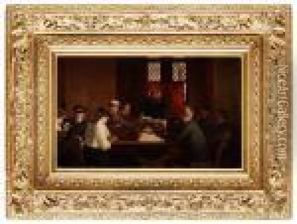 Thelecture Oil Painting - Robert Gemmell Hutchison