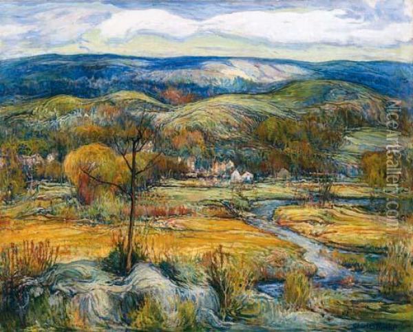 Across The Valley Oil Painting - Charles Reiffel