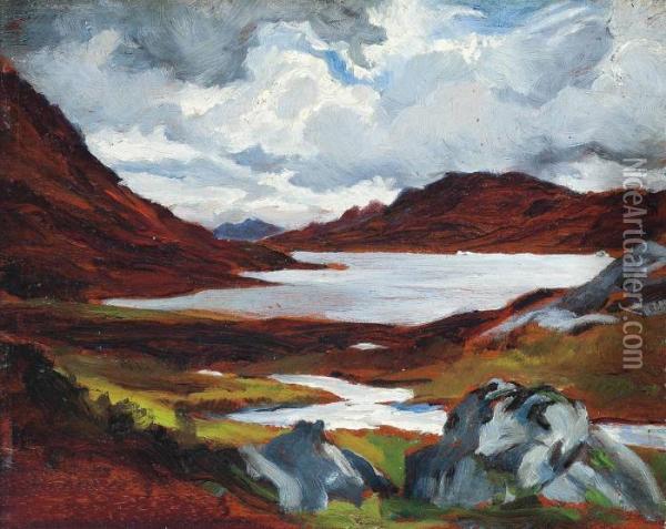 Highland Loch Oil Painting - James Dickson Innes