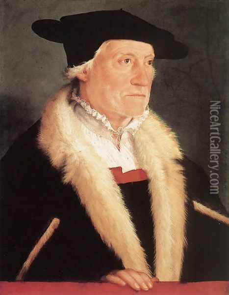 Portrait Of The Cosmographer Sebastien Münster 1552 Oil Painting - Christoph Amberger