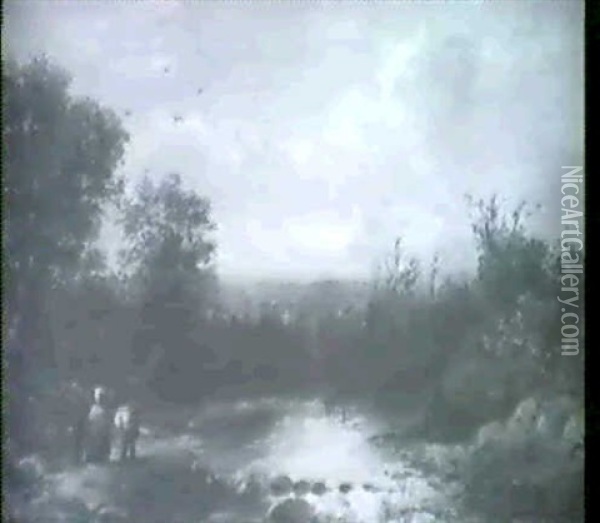 Den Haag Oil Painting - Louis (Ludwig) Sierig