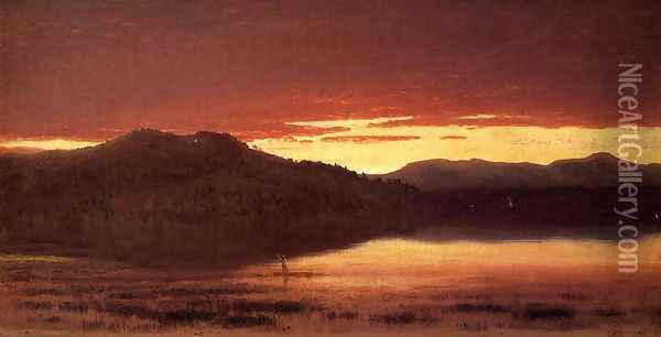 Twilight Oil Painting - Sanford Robinson Gifford