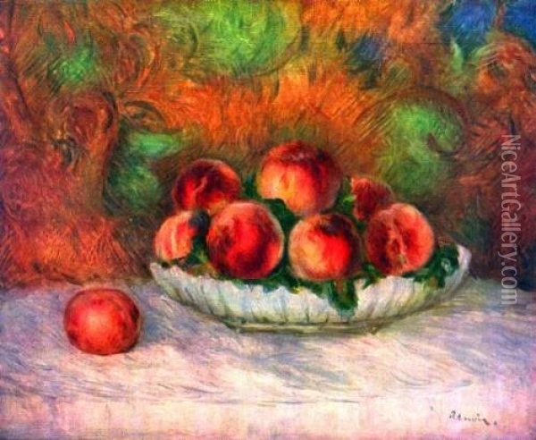Still life with fruits Oil Painting - Pierre Auguste Renoir
