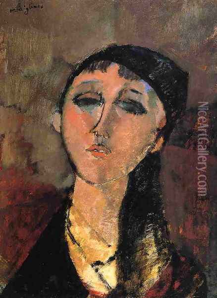 Portrait of a Young Girl I Oil Painting - Amedeo Modigliani
