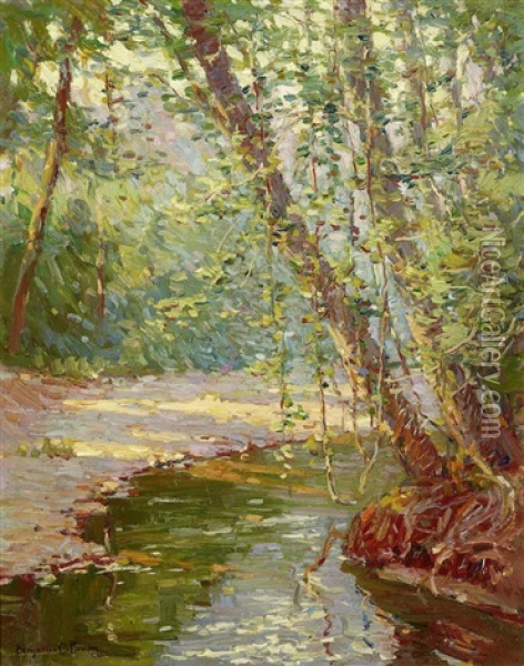 The Forest Screen Oil Painting - Benjamin Chambers Brown