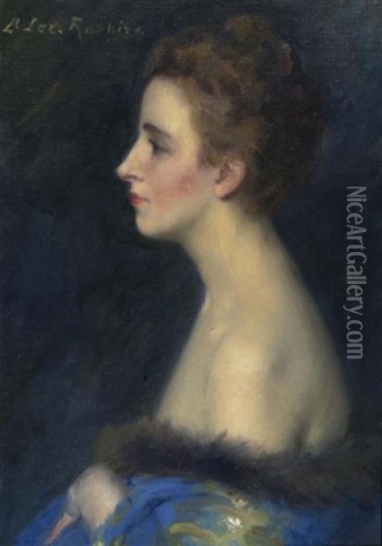 Portrait Einer Frau Im Profil Oil Painting - Lucy Lee Robbins
