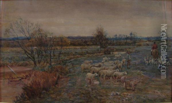 The Hunt Passing By Oil Painting - Claude Hayes