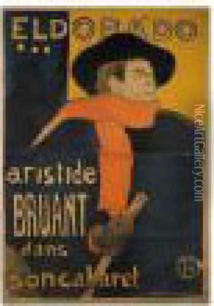 Eldorado Aristide Bruant (w. P. 5) Oil Painting - Henri De Toulouse-Lautrec