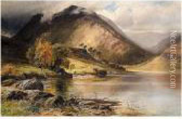 Buttermere Oil Painting - Clarence Roe