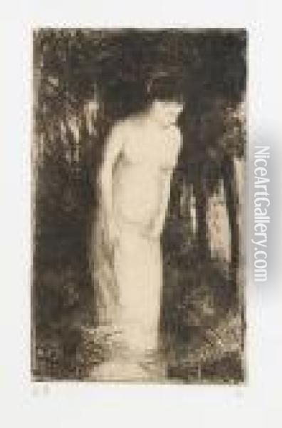 Baigneuse Oil Painting - Camille Pissarro