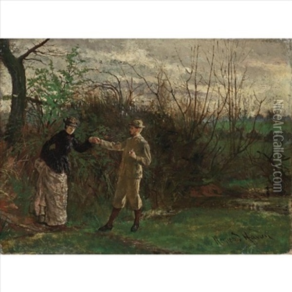 The Gentleman Helper Oil Painting - Heywood Hardy