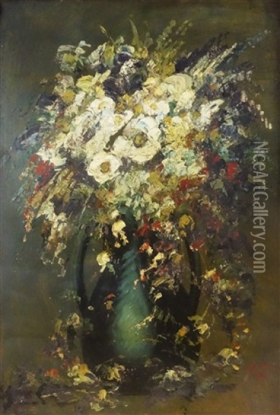 Wild Flowers Oil Painting - Ion Marinescu-Valsan