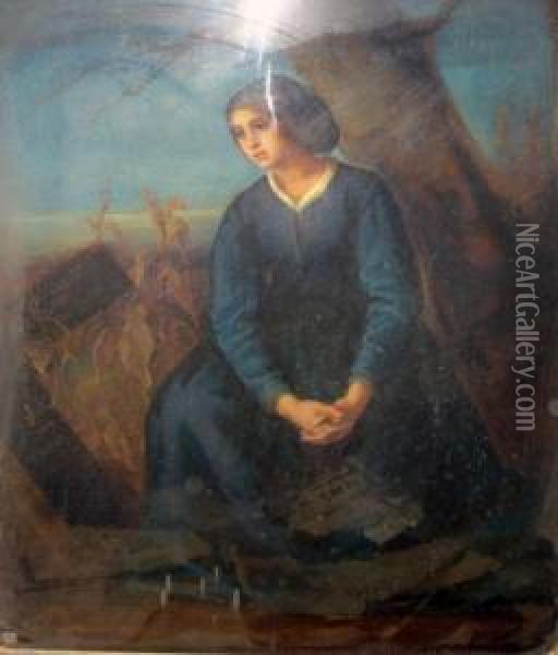 Portrait De Jeune Fille Oil Painting - Marie Octavie Sturel Paigne