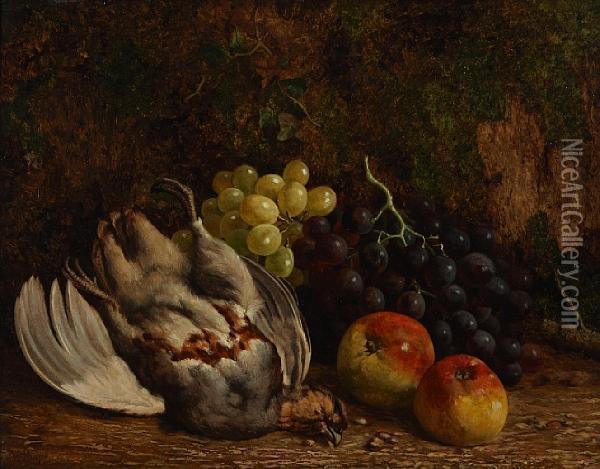 A Still Life With Fruit And Game Oil Painting - William Hughes