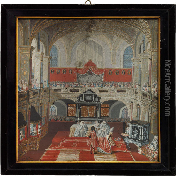 Accurat Prospect Af Vor Allernaadigste Kongchristian Oil Painting - Johan Jacob Bruun
