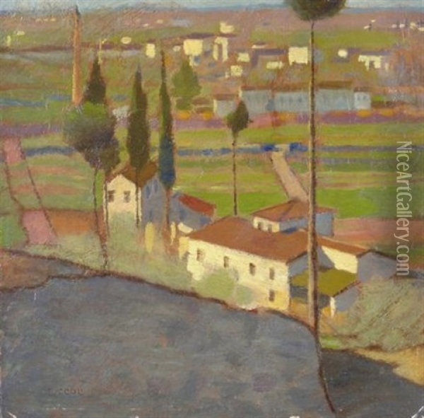 Paesaggio Oil Painting - Luigi Zuccoli