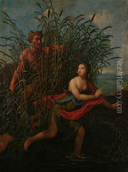 Pan En Syrinx Oil Painting - Pierre-Cecile Puvis De Chavannes