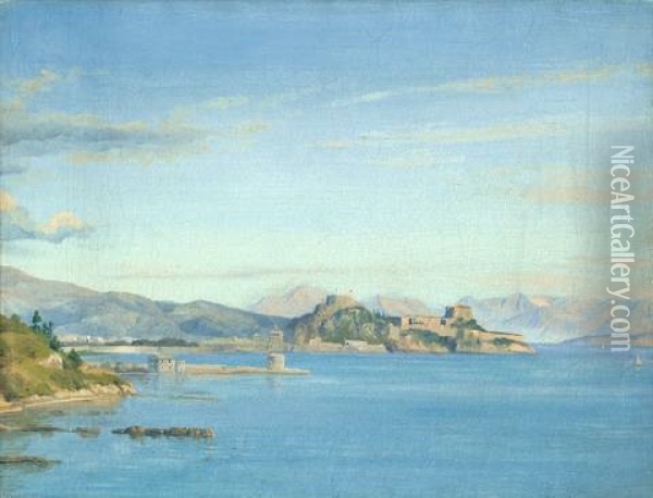 Korfu Oil Painting - Thorald Laessoe