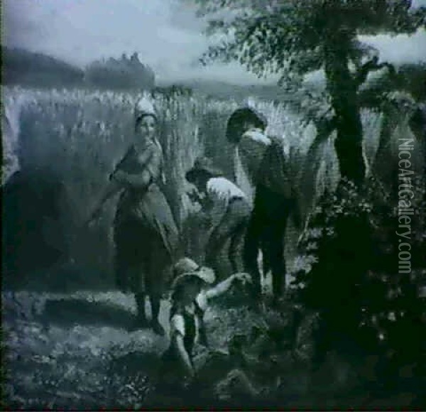 Getreideernte Oil Painting - Jules Breton