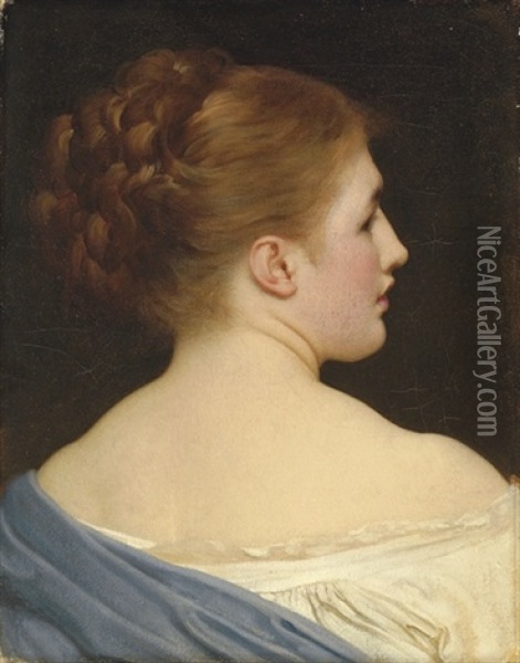 Lily Oil Painting - Lord Frederic Leighton