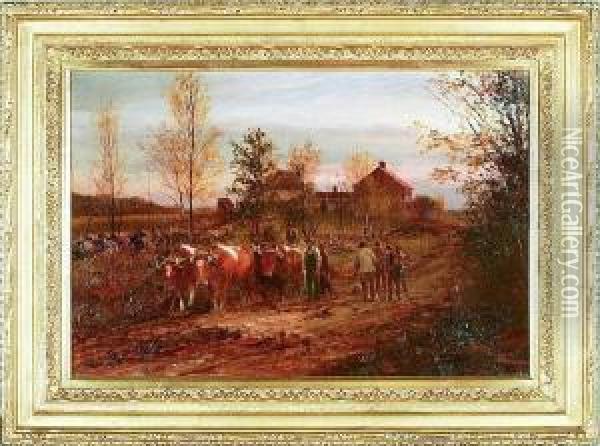 Farm Oil Painting - William Preston Phelps