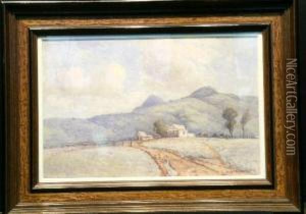 The Mountain Farm Oil Painting - William Lister Lister