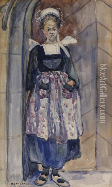 French Girl Oil Painting - Emily M. Carr