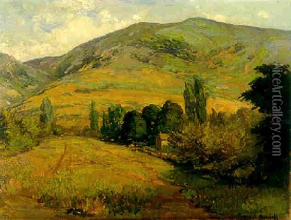 California Hills Oil Painting - Franz Arthur Bischoff