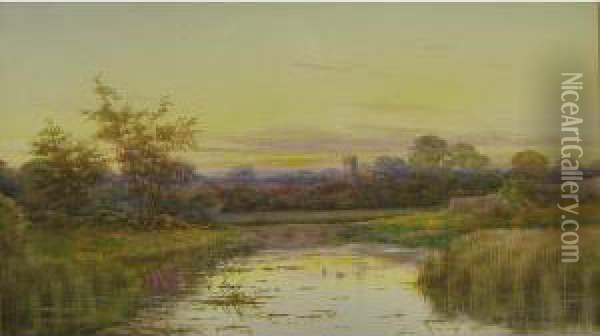 At Lyttleton - Shepperton Oil Painting - George Oyston
