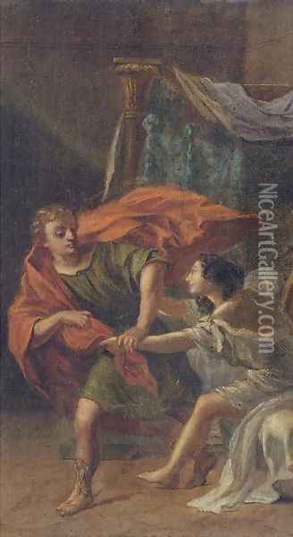 Joseph and Potiphar's wife Oil Painting - Camillo Procaccini