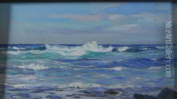 At Machrihanish Oil Painting - James Campbell Mitchell