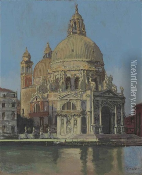 Santa Maria Della Salute Oil Painting - Walter Sickert