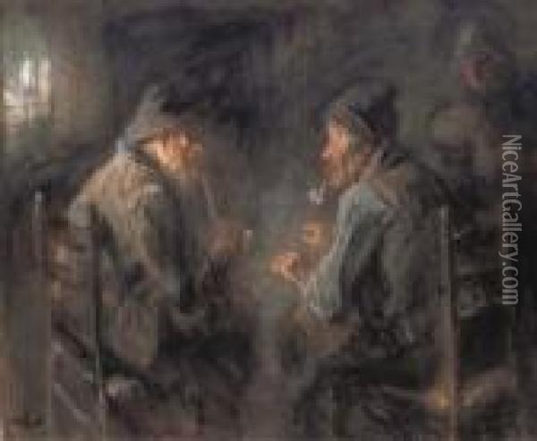 Le Soldat Et Le Matelot Oil Painting - Jozef Israels