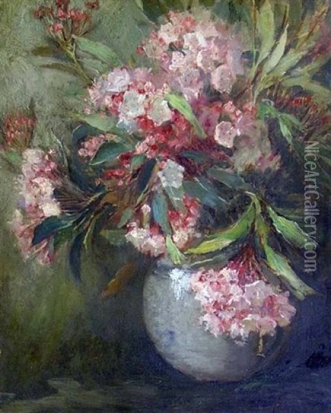 Vase Of Flowers Oil Painting - Matilda (Van Wyck) Browne