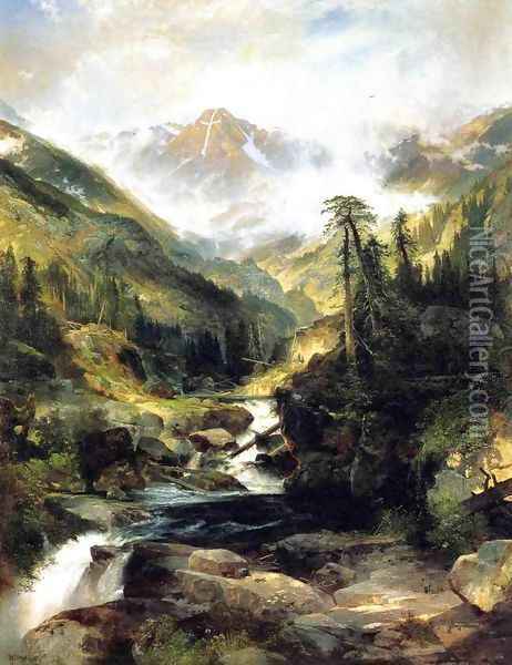Mountain Of The Holy Cross Oil Painting - Thomas Moran