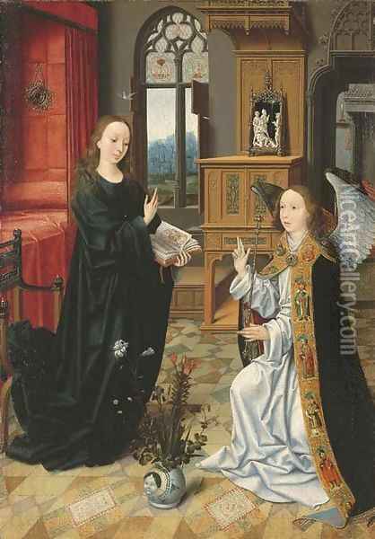 The Annunciation Oil Painting - Jan Provoost