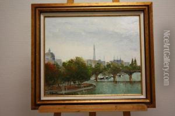 Paris Oil Painting - E. Bouche