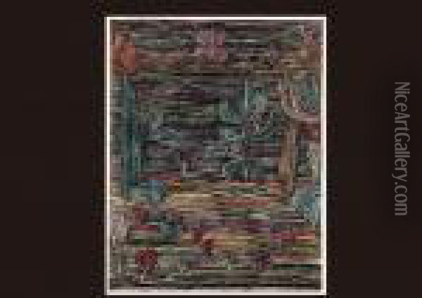 Exsotic Garden(estampe) Oil Painting - Paul Klee